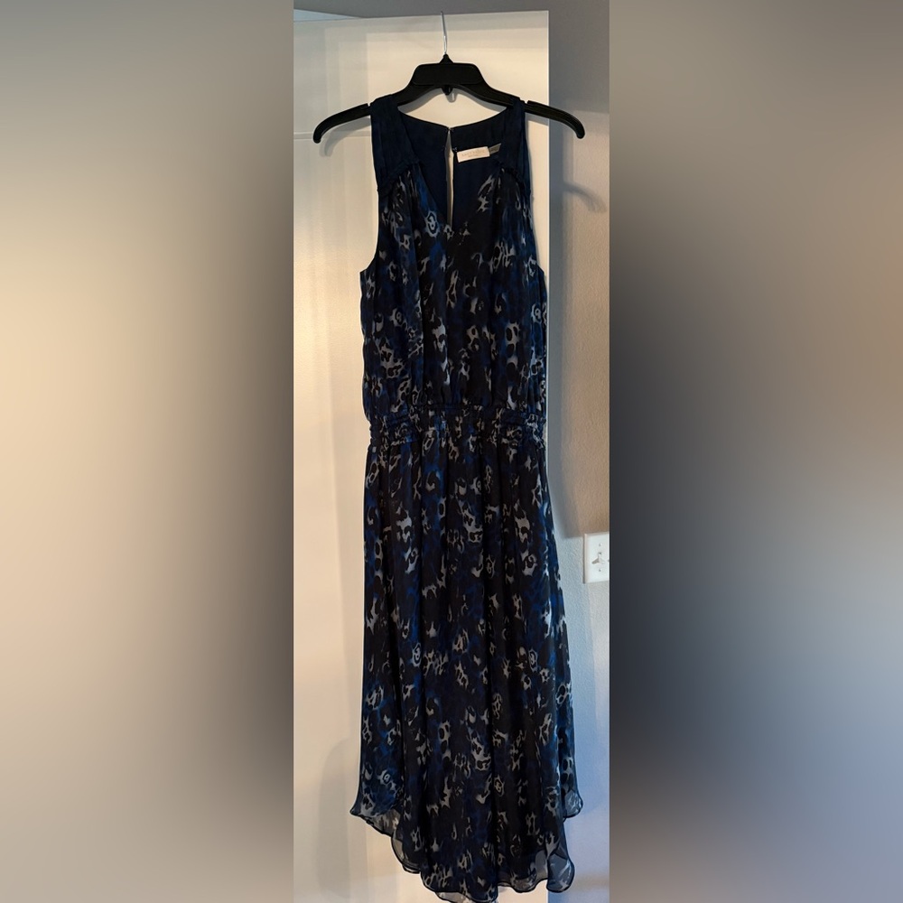 Ramy Brook Blue and Black Midi Dress.  Size is xs Fits like a size 2